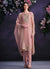 Pink Designer Embroidery Pakistani Pant Suit