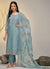 Sky Blue Multi Embroidery Pakistani Salwar Kameez Suit