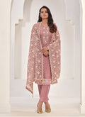 Blush Pink Embroidery Pakistani Salwar Kameez Suit