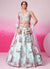 Sky Blue Multi Embroidery Festive Lehenga Choli