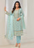 Sky Blue Embroidery Pakistani Pant Style Suit