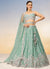 Sea Green Multi Embroidery Bridal Lehenga Choli