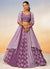 Purple Two Tone Sequence Embroidery Bridal Lehenga Choli