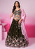 Olive Green Multi Embroidery Bridal Lehenga Choli