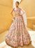 Rose Gold Floral Embroidered Bridal Lehenga Choli