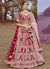 Maroon Multi Embroidered Bridal Lehenga Choli