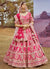 Magenta Pink Multi Embroidered Bridal Lehenga Choli