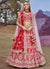 Rich Red Multi Embroidered Bridal Lehenga Choli