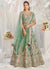 Sea Green Multi Embroidery Bridal Lehenga Choli