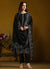 Midnight Black Embroidered Pakistani Suit