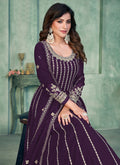 Deep Purple Anarkali Suit In USA UK Canada