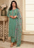 Green Schiffli Embroidery Traditional Pant Style Salwar Suit