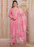 Pink Embroidered Pakistani Pant Suit