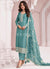 Teal Blue Thread Embroidery Pakistani Suit