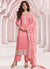 Peach Thread Embroidery Pakistani Suit