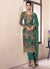 Dark Green Printed Pakistani Suit