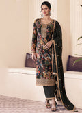 Black Printed Pakistani Suit