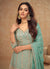 Sea Green Pakistani Sharara Suit