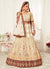 Cream White Embroidery Wedding Lehenga Choli