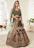 Bridal Green Embroidery Wedding Lehenga Choli