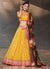 Yellow Sequence Embroidery Lehenga Choli And Dupatta