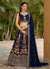 Blue Multi Sequence Embroidery Lehenga Choli And Dupatta