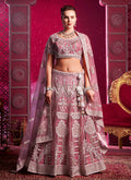 Pink Embroidered Designer Lehenga Choli