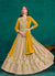 Yellow Lucknowi Embroidery Kalidar Anarkali Suit