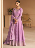 Lavender Wedding Anarkali Suit In Usa Uk Canada