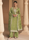 Light Green Sequence Embroidery Salwar Suit