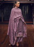 Purple Silk Pant Style Suit In USA UK  Germany