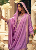 Purple Silk Palazzo Suit In USA Canada