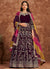 Deep Maroon Velvet Anarkali Suit