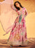 Pink Embroidered Floral Anarkali Dress