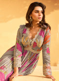 Grey Anarkali Dress