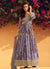 Lavender Embroidered Floral Anarkali Dress