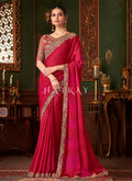 Bridal Red Embroidery Designer Saree