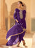 Purple Embroidered Dhoti Style Suit