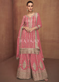 Light Pink Party Wear Gharara Suit