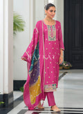 Rani Pink Salwar Kameez  Suit