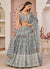 Slate Grey Embroidered Lehenga Choli