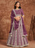 Purple Georgette Lehenga Choli