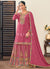 Rose Pink Multi Embroidery Lehenga Kurti