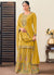 Yellow Multi Embroidery Lehenga Kurti