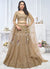 Hazel Brown Traditional Embroidery Bridal Lehenga Choli