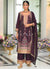 Deep Purple Multi Embroidery Palazzo Suit