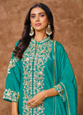 Buy Teal Palazzo Suit