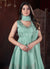 Sea Green Anarkali Palazzo Suit