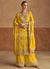 Yellow Multicoloured Palazzo Suit