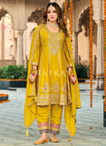 Buy Yellow Designer Haldi Outfit